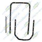 740-1009040-10 Прокладка С/Ф; 310х860; 26отв.ф10, маслян.картера (поддона) УРАЛ; (резинопробка) Techno Drive